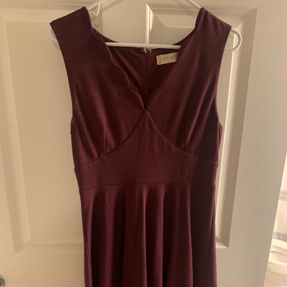 Burgundy dress